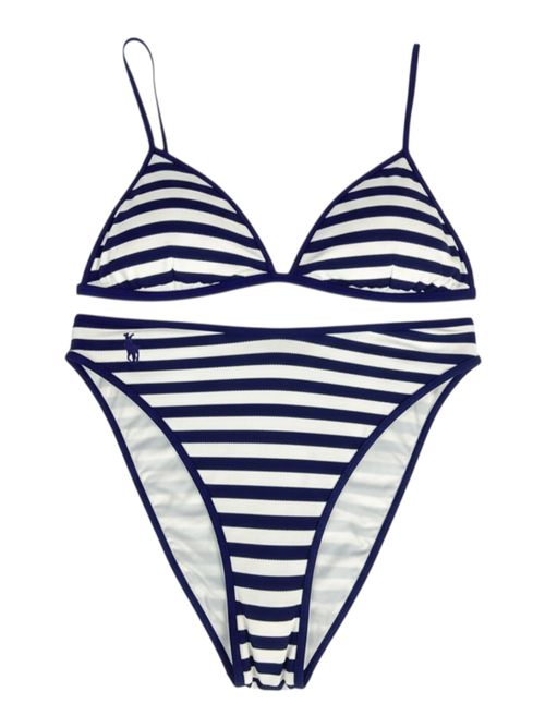 bikini donna a righe blu e bianco Ralph Lauren | 21451536+21451454NAVY